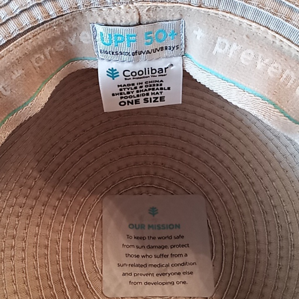 Coolibar Shelby Shapeable Poolside Hat. Convertible Roll With Snap. NWT. UPF 50+ - Picture 7 of 16
